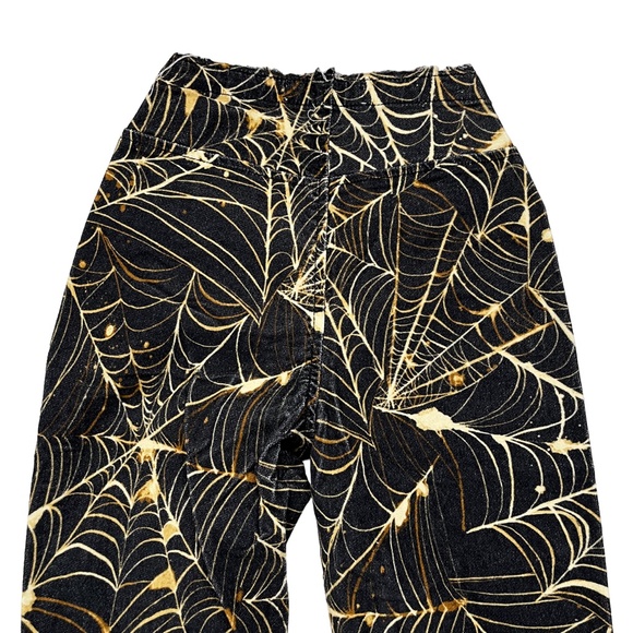 Urban Outfitters Spider Web Print Ruched V-Front Pant 24 - Picture 7 of 14